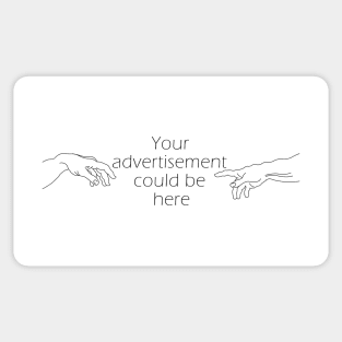 Your advertisement could be here (black text) Sticker